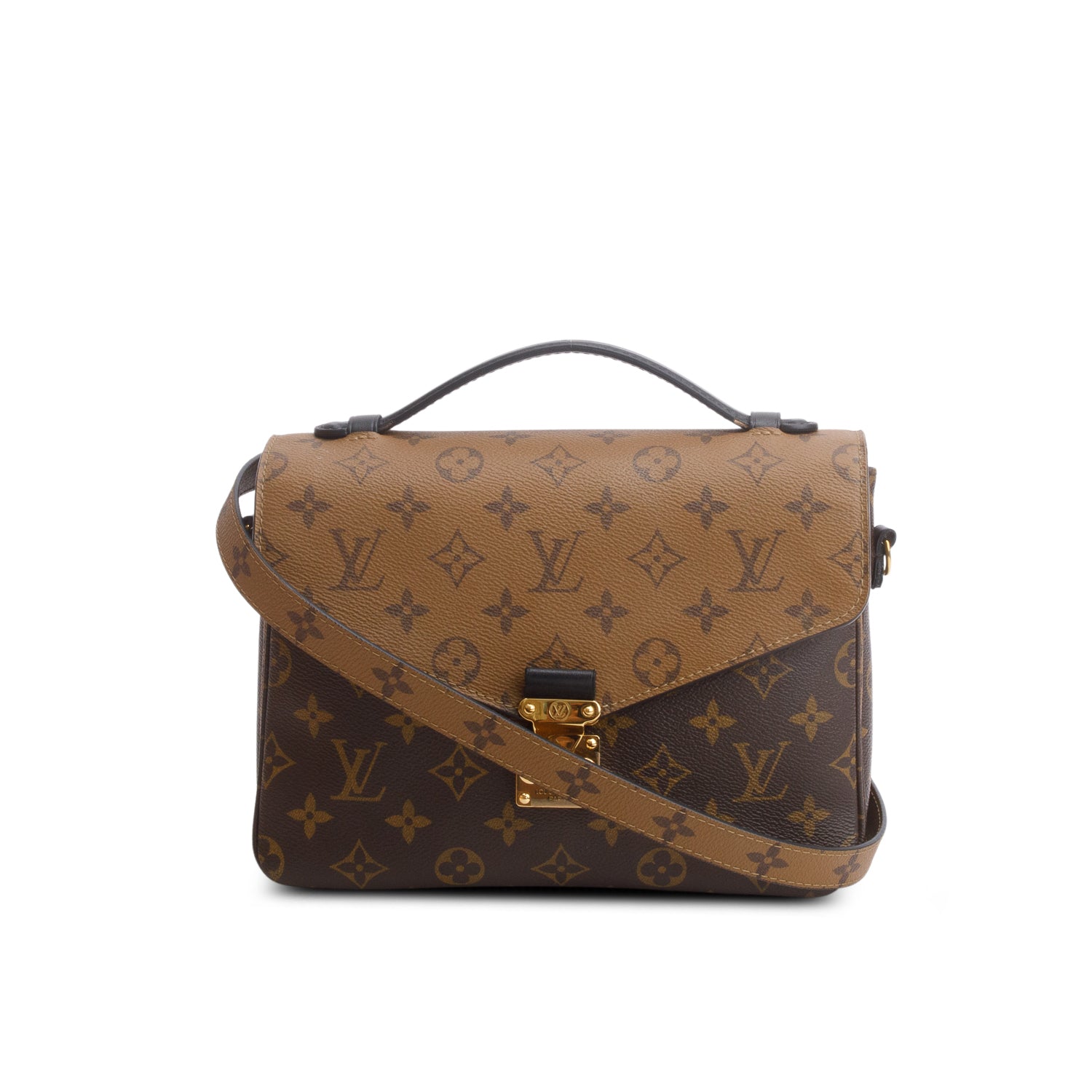 Louis Vuitton Reverse Monogram Pochette Metis w/ Strap, Box & Receipt