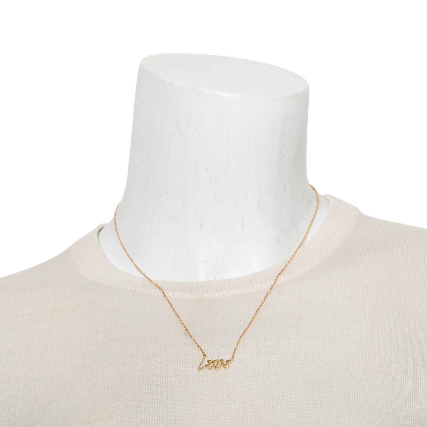 Tiffany & Co. Paloma Picasso 18k Rose Gold Graffiti Love Pendant Necklace, Size Small w/ Box