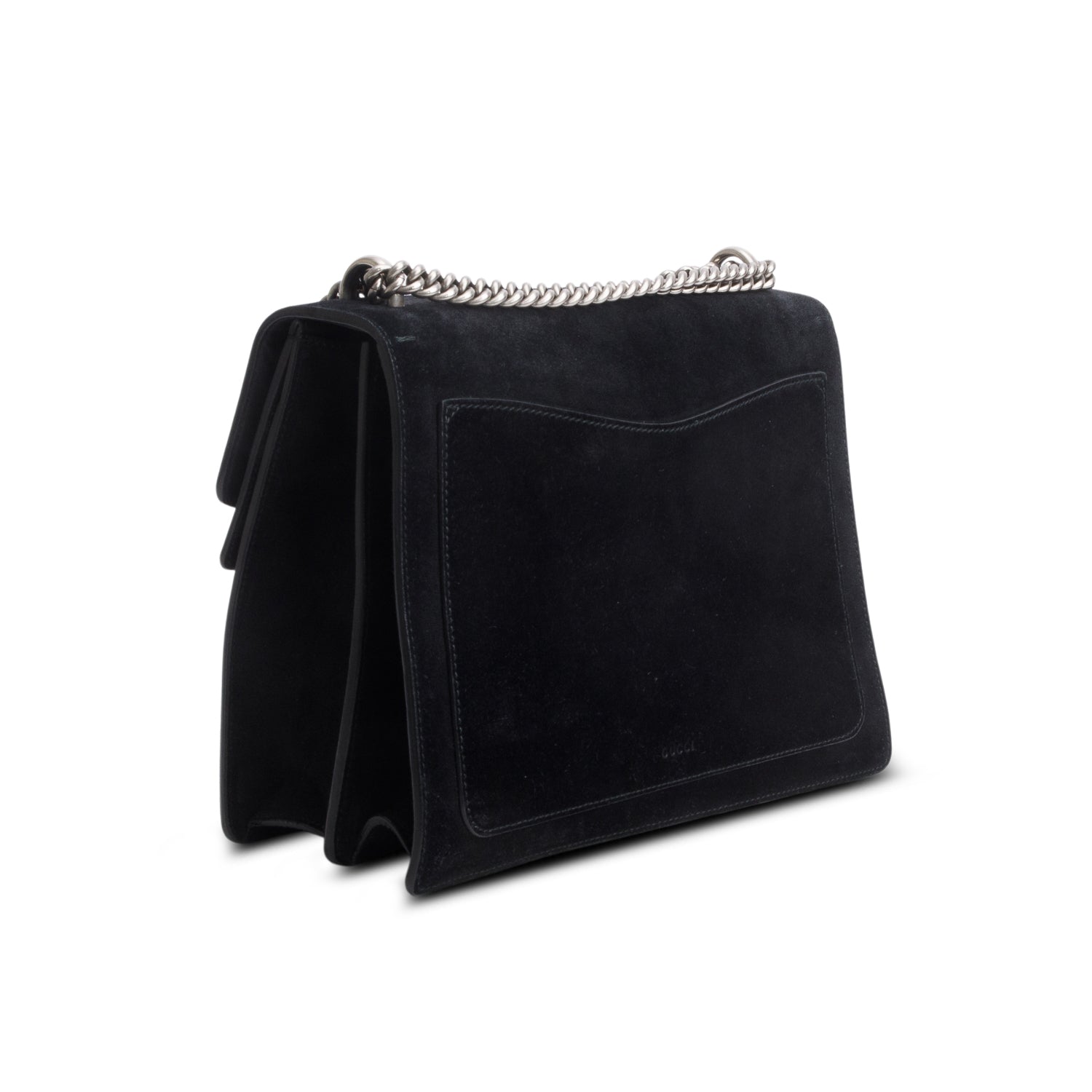 Gucci Black Suede Dionysus Medium Shoulder Bag