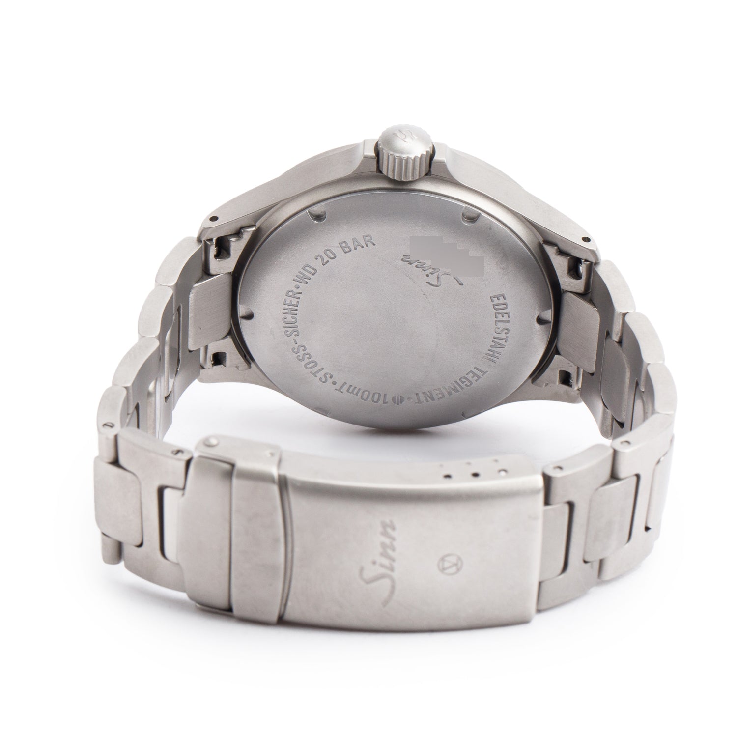 Sinn Stainless Steel 856 UTC 40 MM GMT Automatic Watch Black Dial w/ Box & Papers