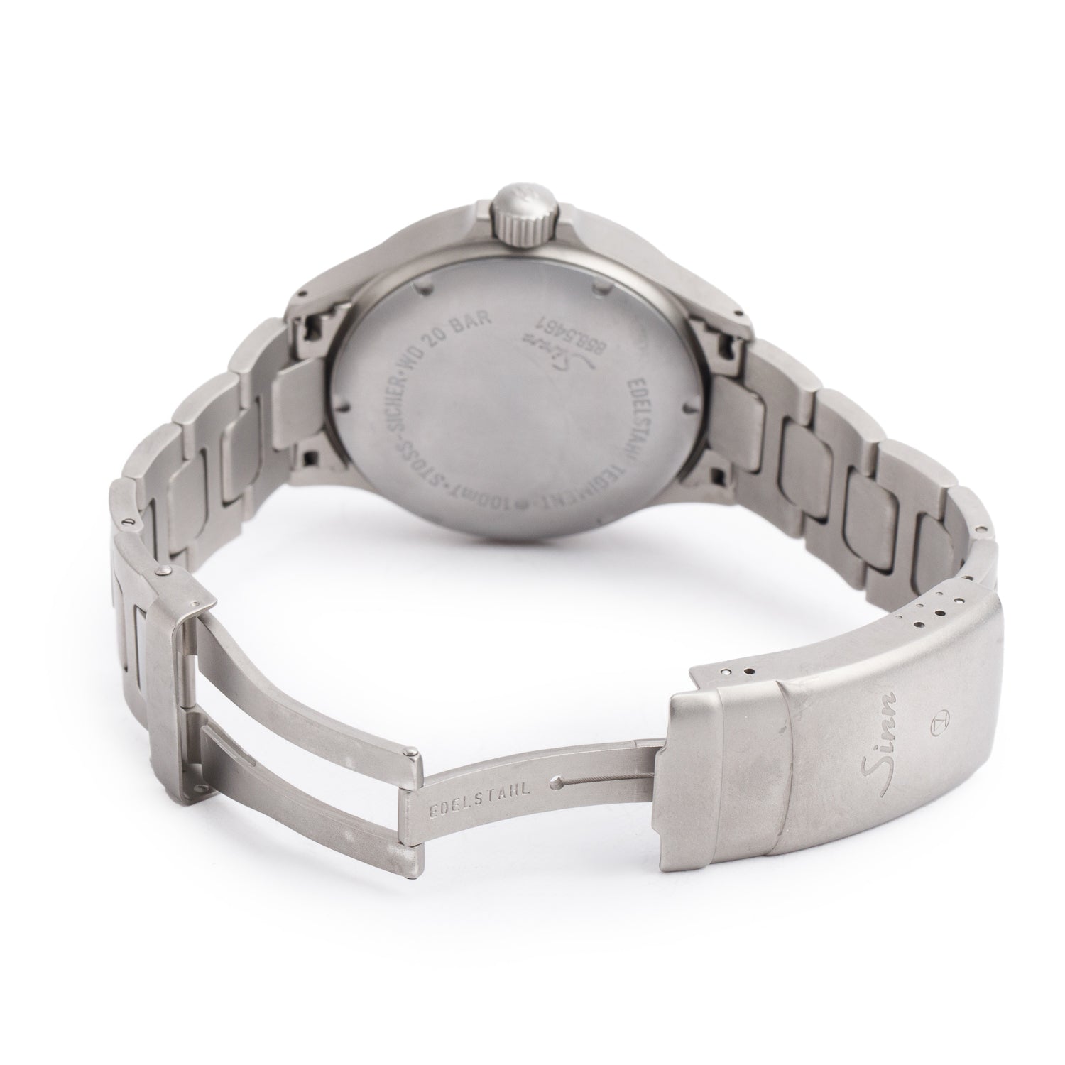 Sinn Stainless Steel 856 UTC 40 MM GMT Automatic Watch Black Dial w/ Box & Papers