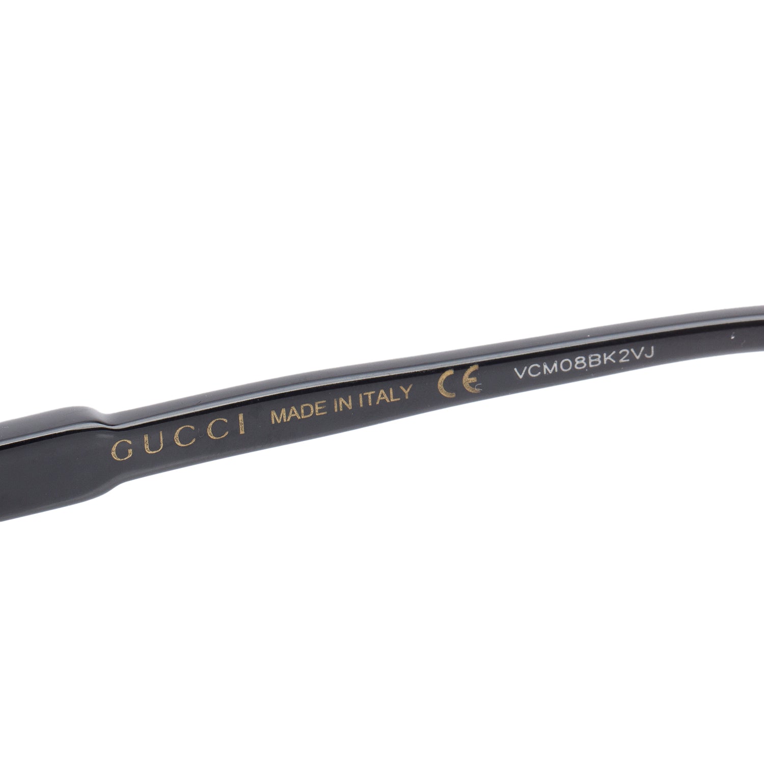 Gucci GG0489 Black Acetate Round GG Sunglasses w/ Case