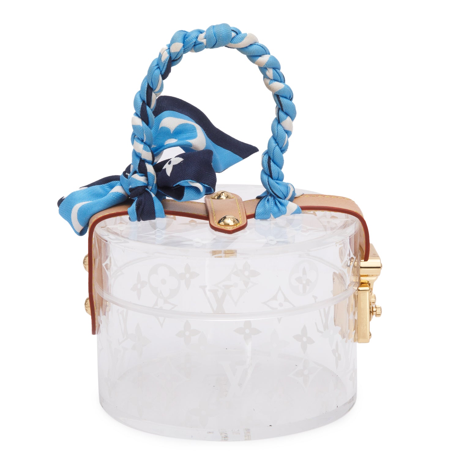 Louis Vuitton Plexiglass Scott Box w/ Silk Bandeau