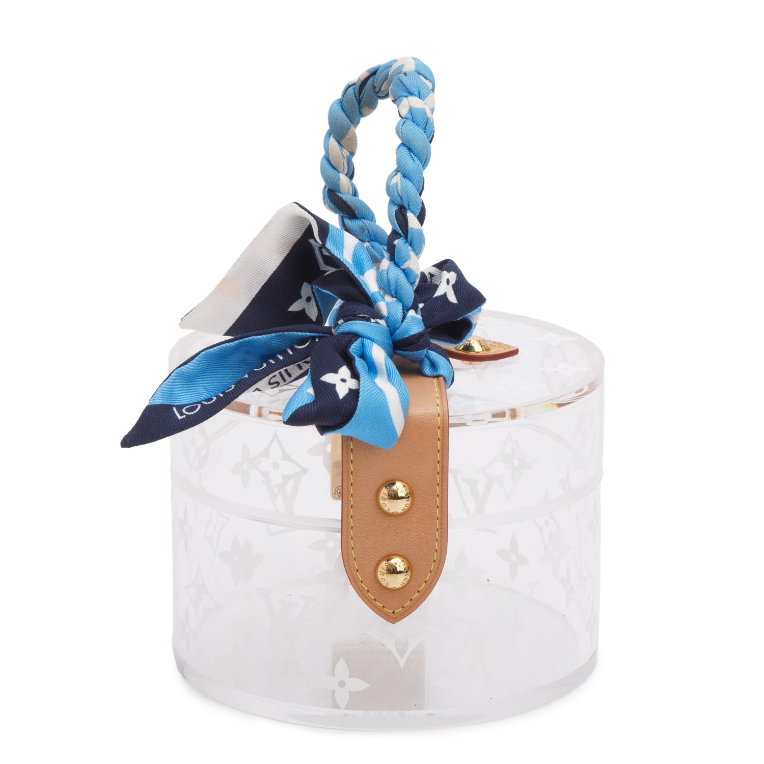 Louis Vuitton Plexiglass Scott Box w/ Silk Bandeau
