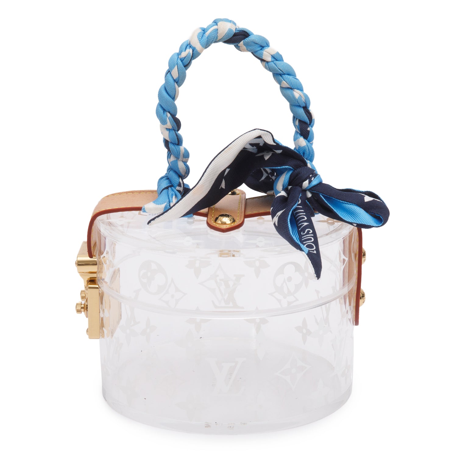 Louis Vuitton Plexiglass Scott Box w/ Silk Bandeau