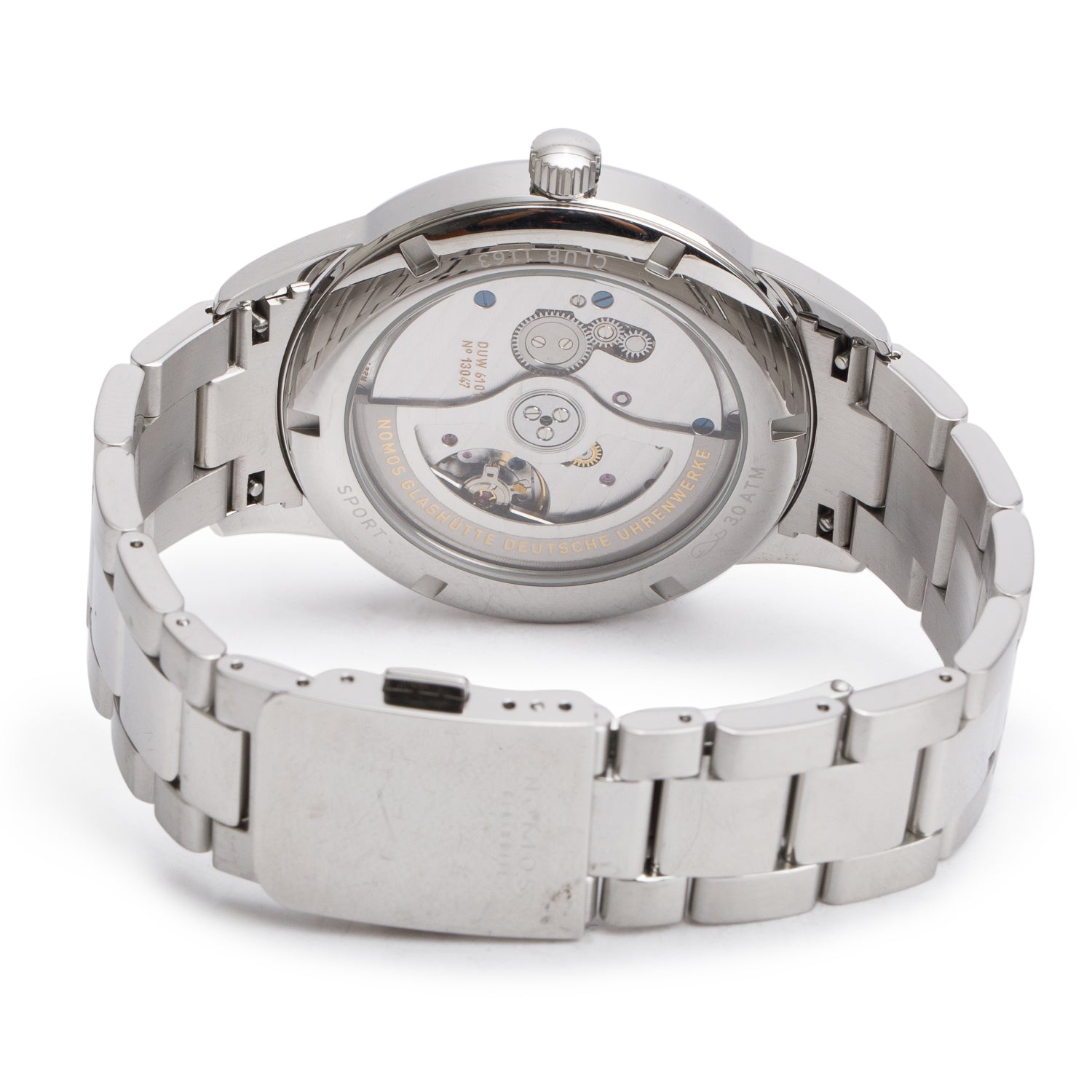 Nomos Glashutte Stainless Steel Club Sport 42 MM Automatic Watch Blue Dial w/ Box & Papers