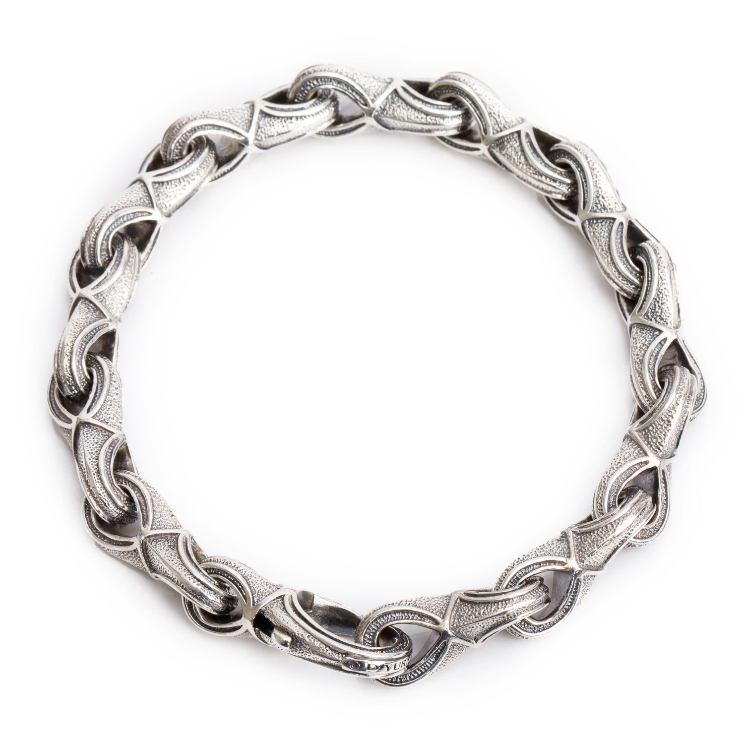 David Yurman Sterling Silver Armory Figure Eight Link Bracelet