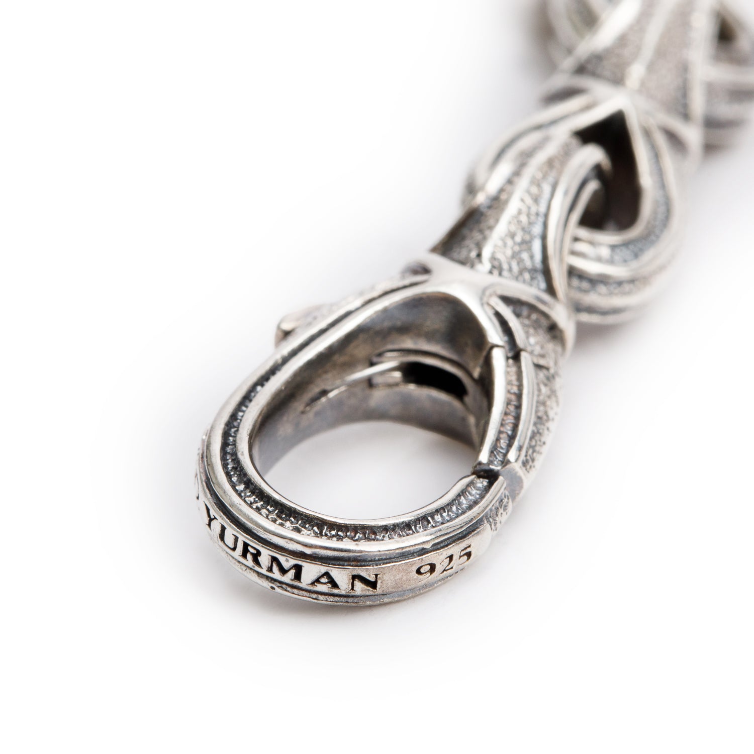 David Yurman Sterling Silver Armory Figure Eight Link Bracelet