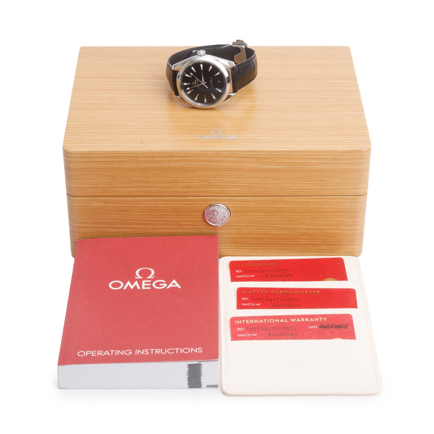 Omega 2025 Stainless Steel Seamaster Aqua Terra 150M Co-Axial Master Chronometer 41 MM Automatic Watch Black Dial w/ Box & Papers
