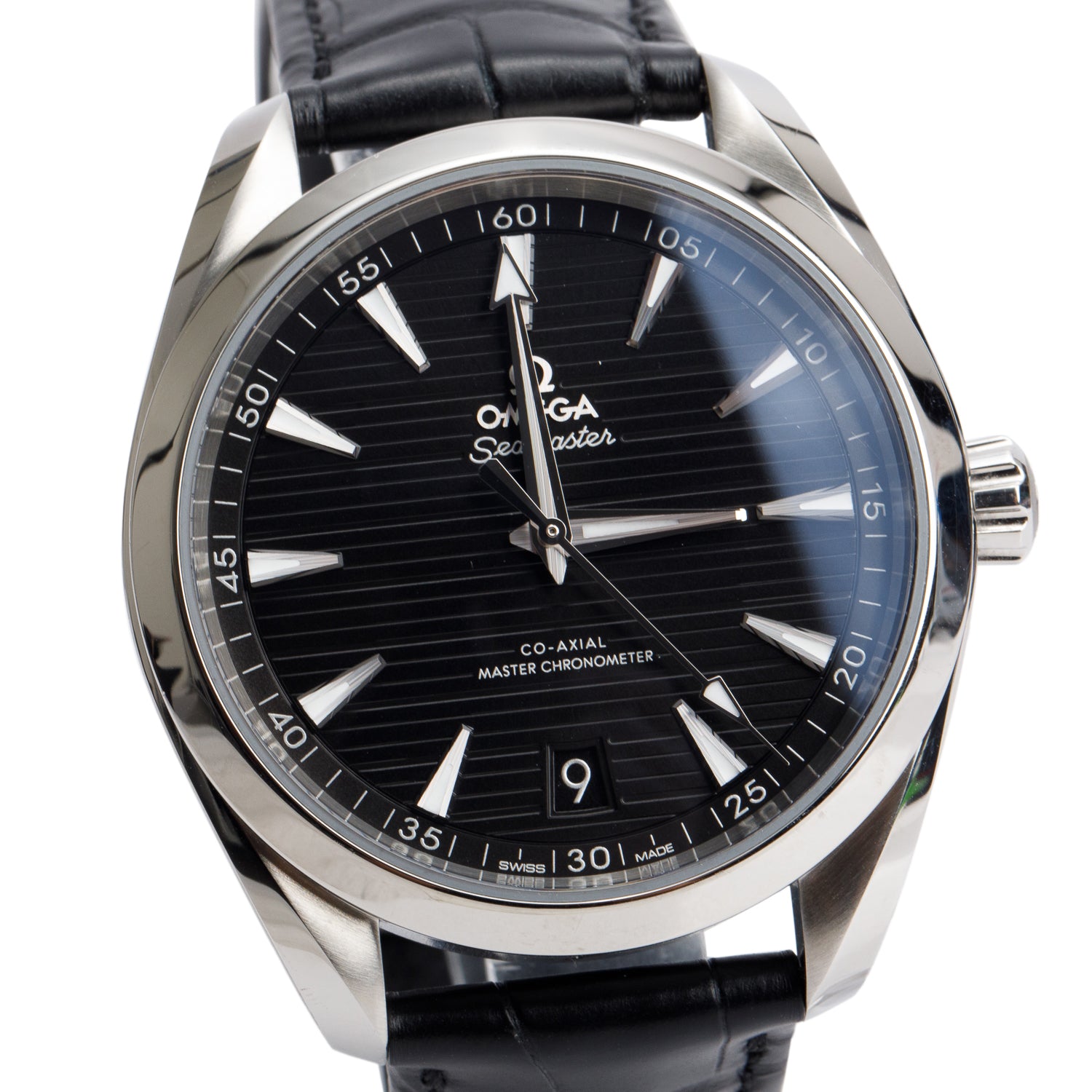 Omega 2025 Stainless Steel Seamaster Aqua Terra 150M Co-Axial Master Chronometer 41 MM Automatic Watch Black Dial w/ Box & Papers