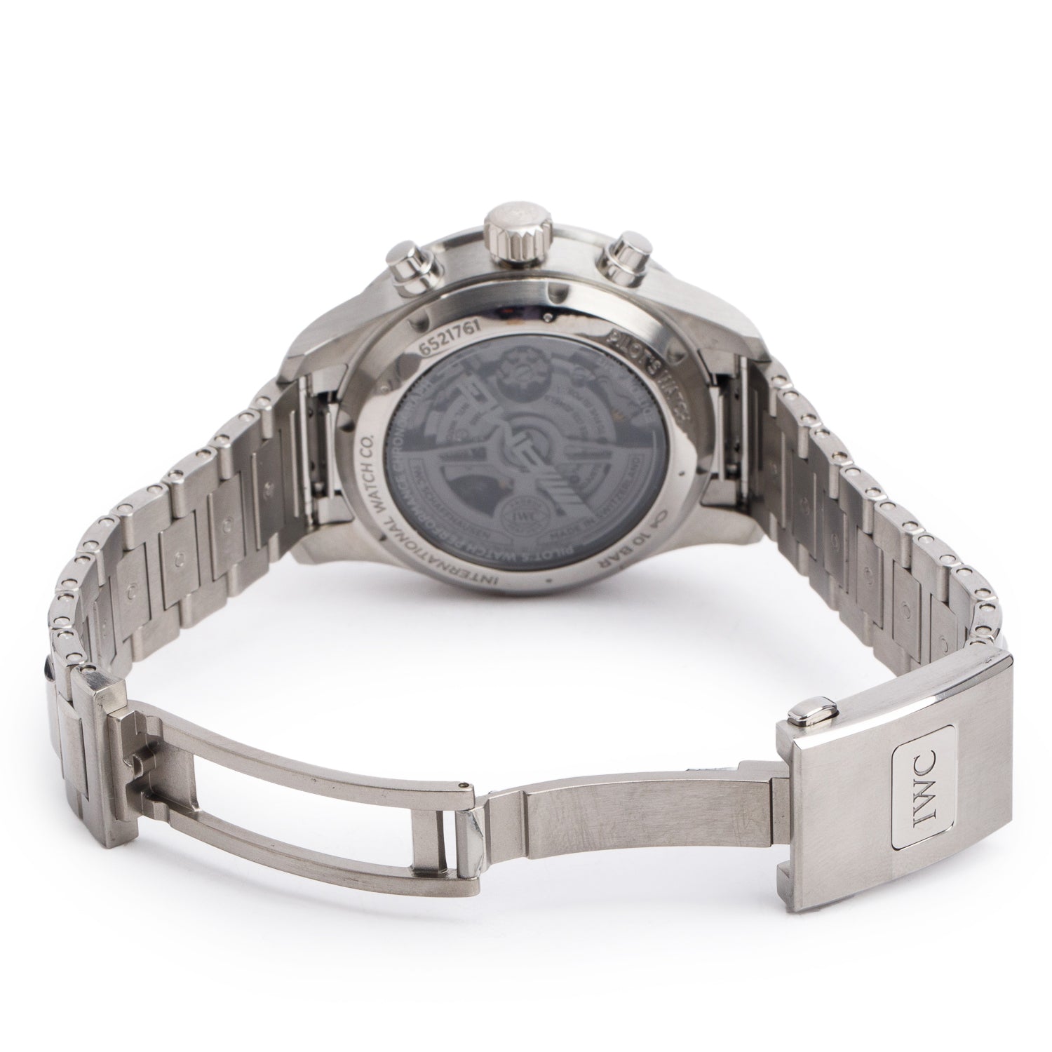 IWC 2025 Mercedes AMG Titanium Pilot Performance 41 MM Chronograph Automatic Watch Black Dial IW388304 w/ Box & Papers