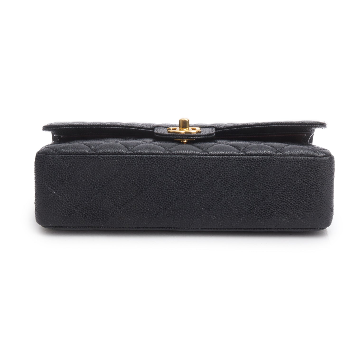 Chanel 2022 Black Caviar Classic Medium Double Flap Bag w/ Box & Receipt