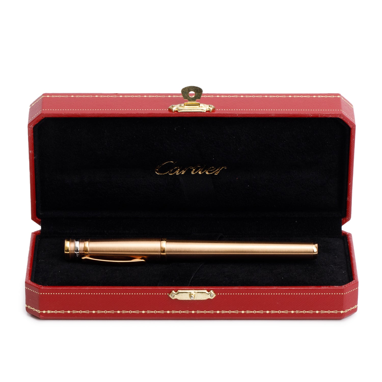 Cartier Rose Gold Plated Trinity de Cartier Rollerball Pen w/ Box