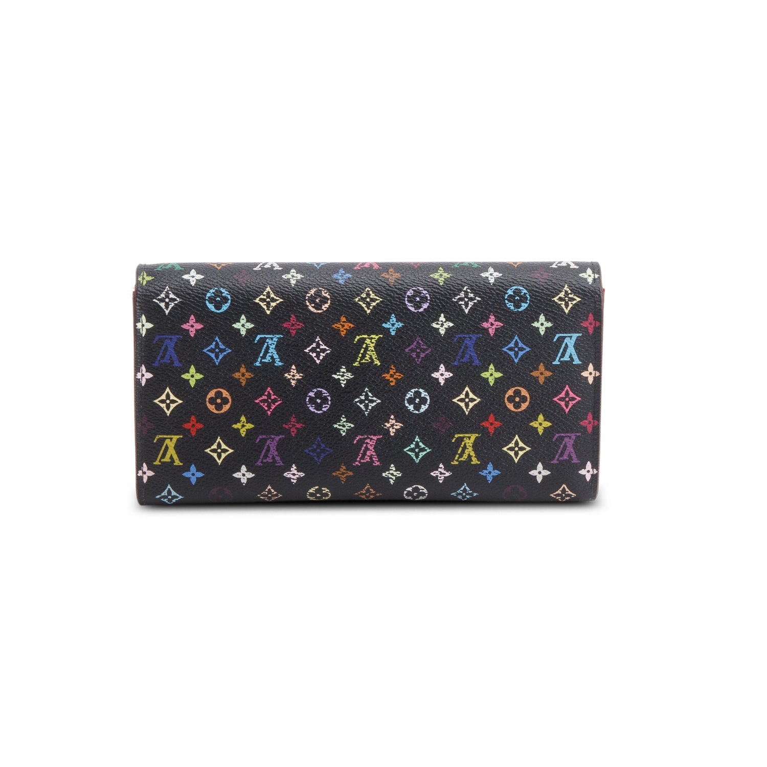 Louis Vuitton Black Monogram Multicolor Sarah Wallet