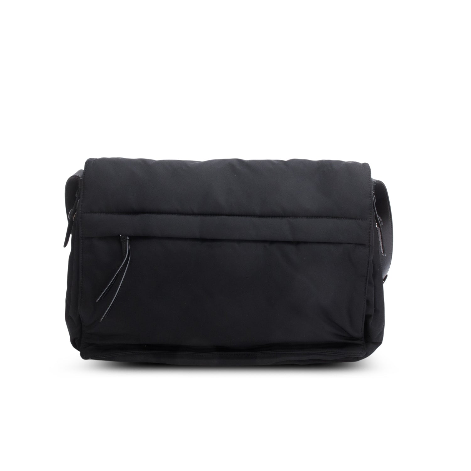 Prada Black Padded Re-Nylon Medium Traveler Bag