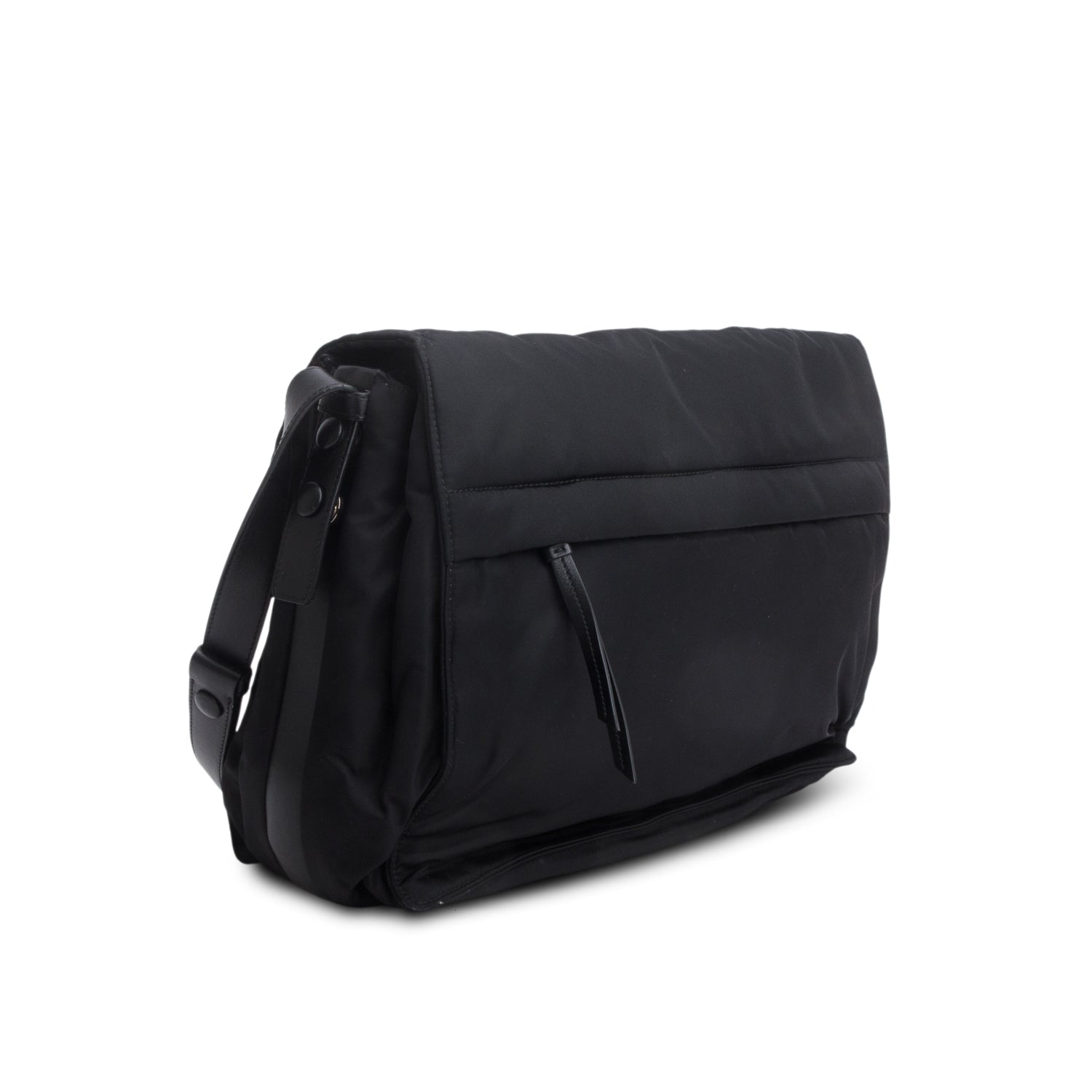 Prada Black Padded Re-Nylon Medium Traveler Bag