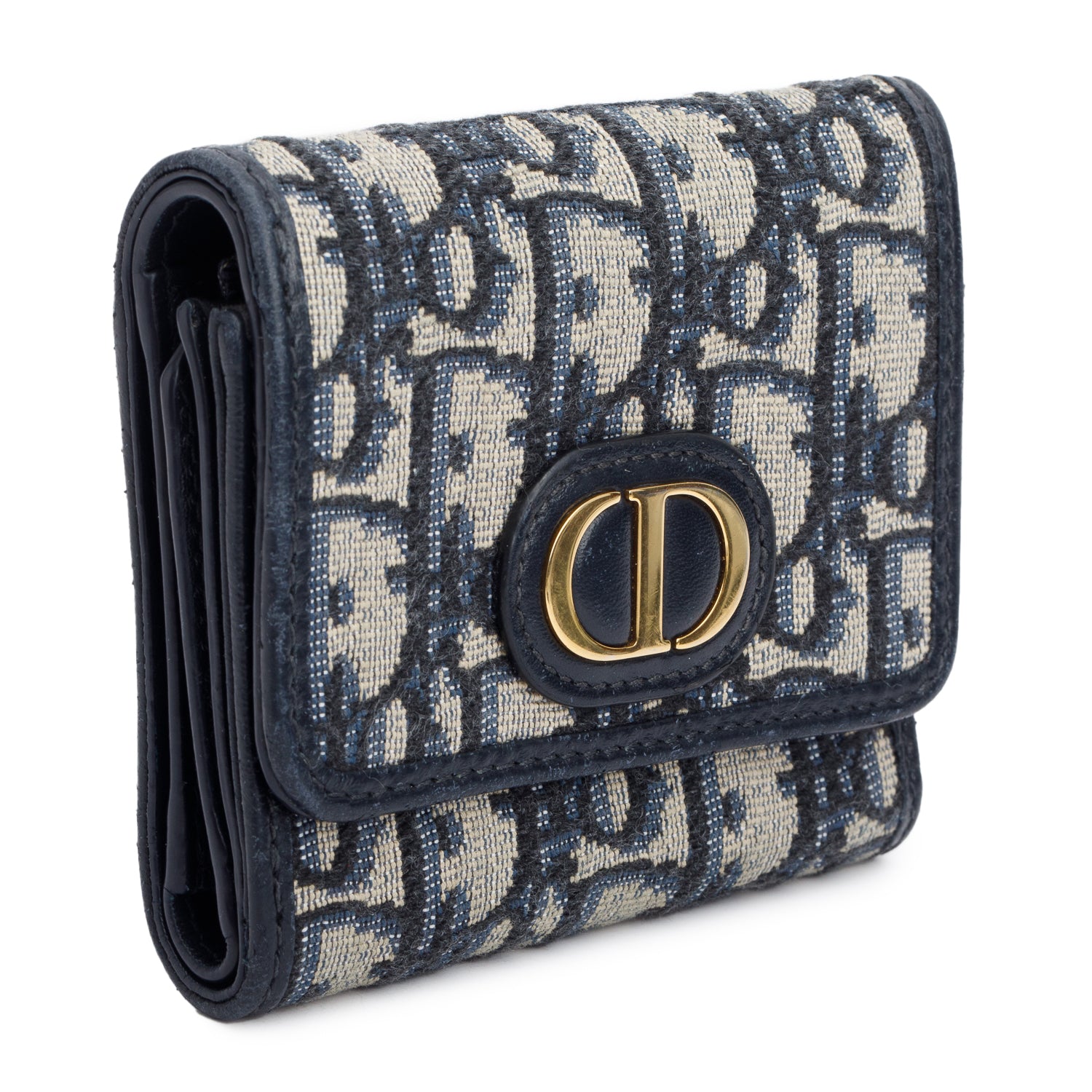 Christian Dior 2022 Oblique 30 Montaigne Lotus Wallet