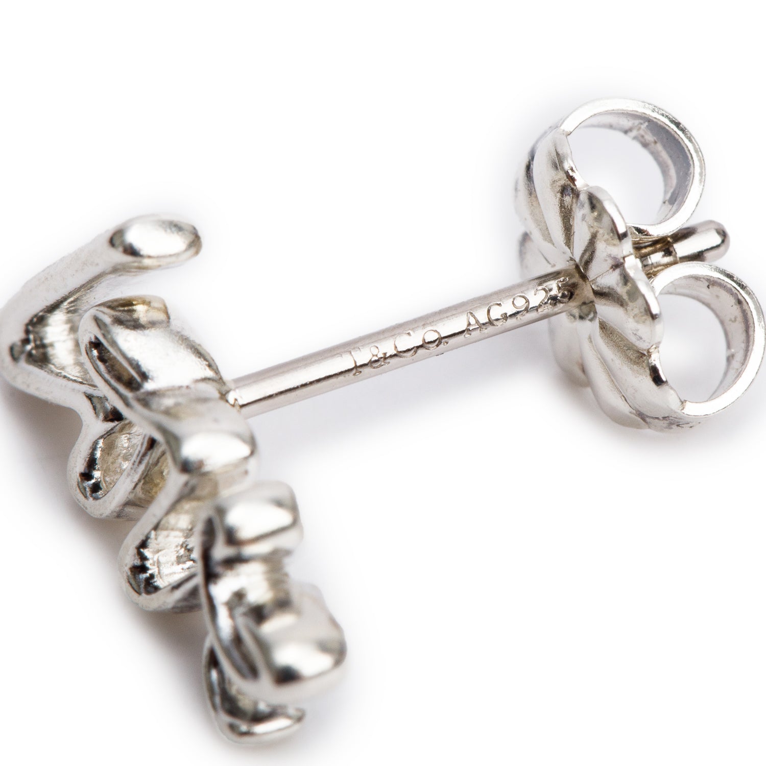 Tiffany & Co. Paloma Picasso Sterling Silver Graffiti Love Single Stud Earring