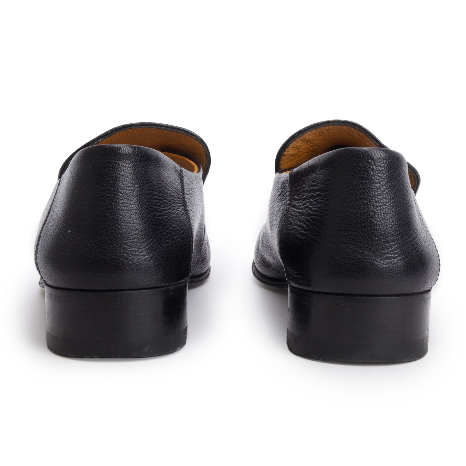 Gucci Black Calfskin Brixton Horsebit Loafers, Women's Size 38