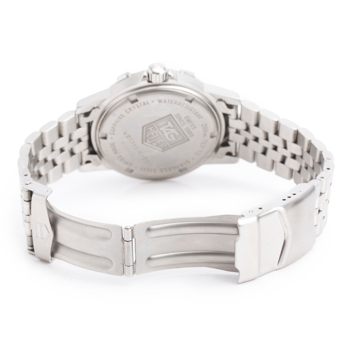 Tag Heuer Stainless Steel Professional 1500 Series 37 MM Watch Grey Dial WD1211-K-21