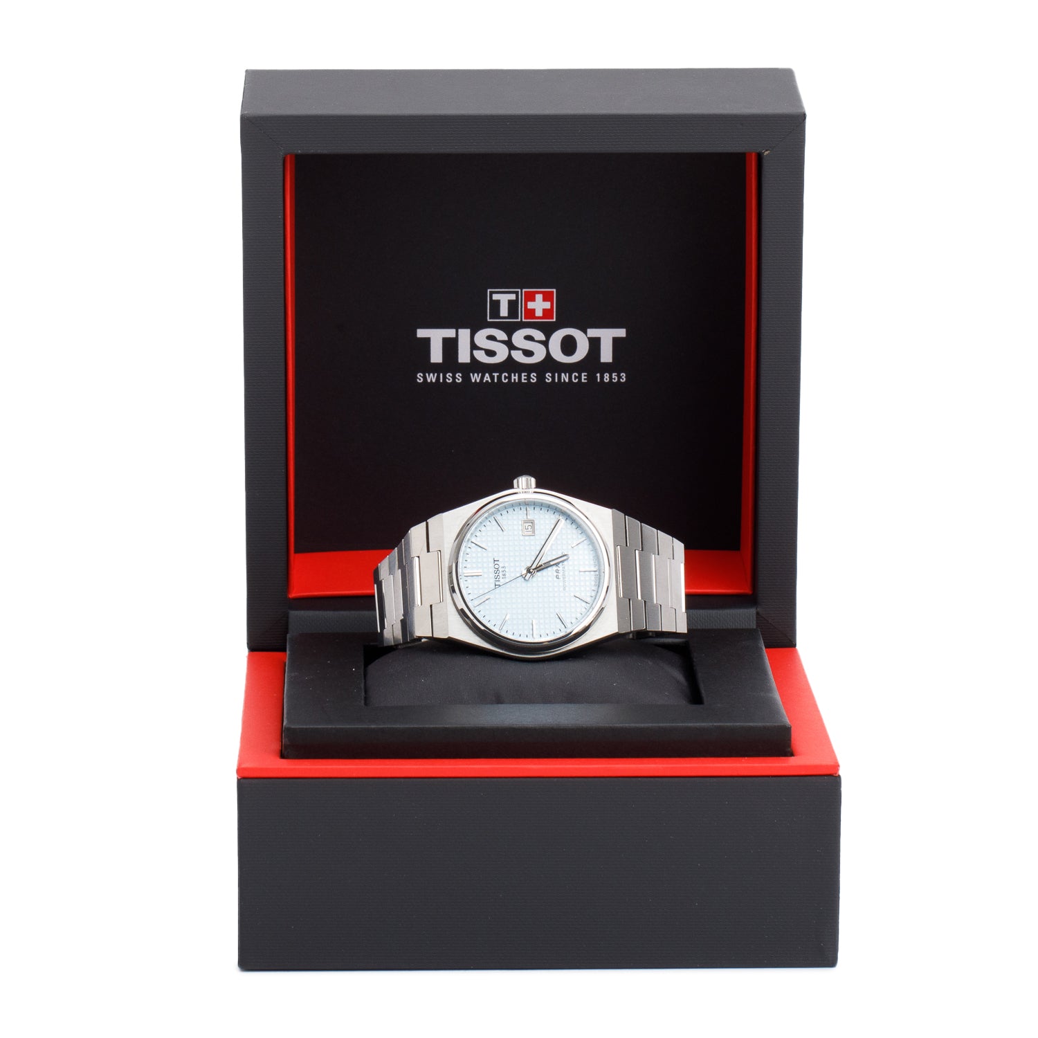 Tissot 2023 Stainless Steel PRX Powermatic 80 40 MM Automatic Watch Light Blue Dial w/ Box & Papers