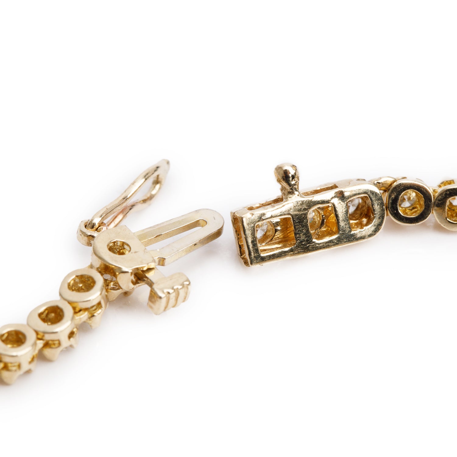 10k Yellow Gold 4.00 tcw. Diamond Tennis Necklace