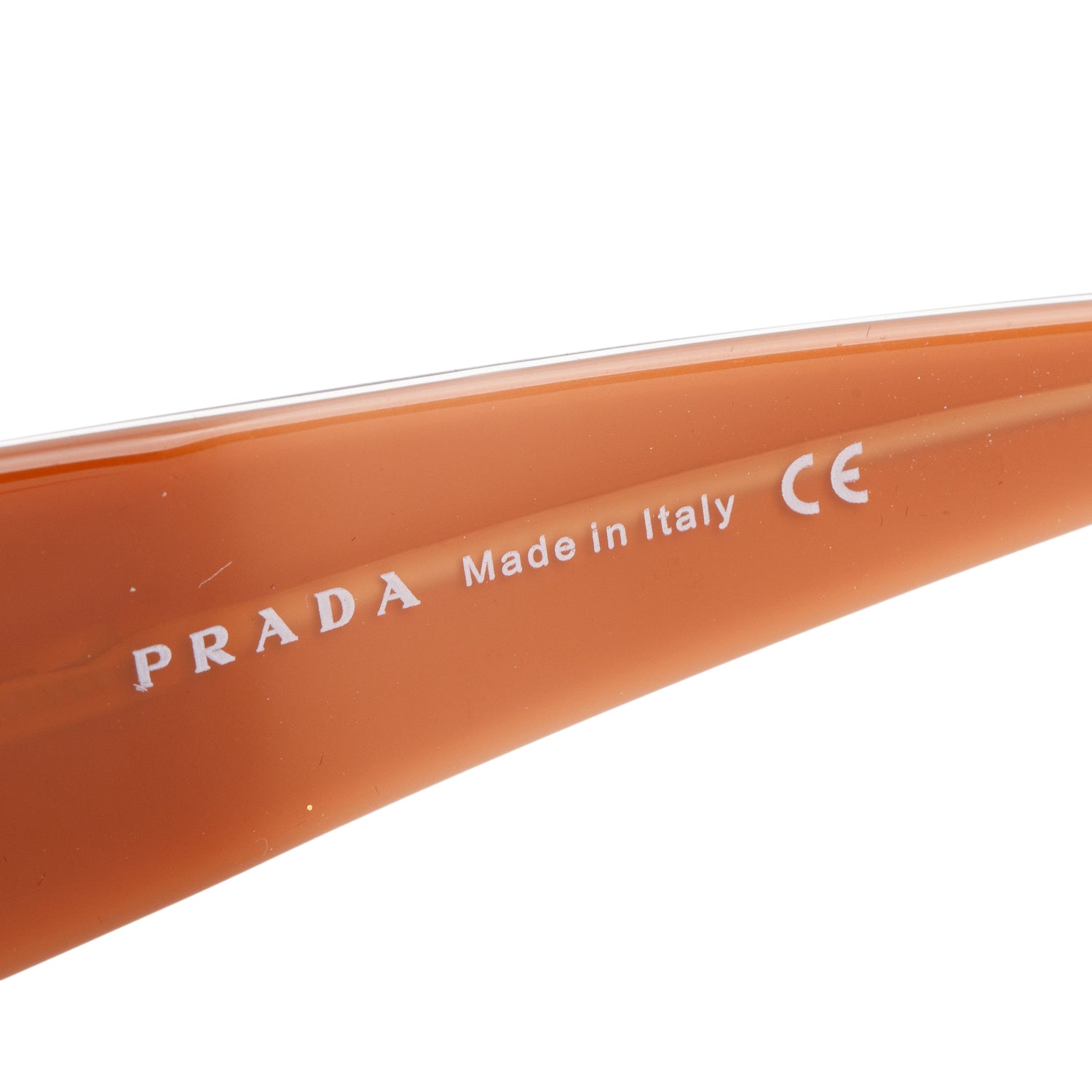 Prada SPR09G Brown/Orange Gradient Shied Sunglasses w/ Case
