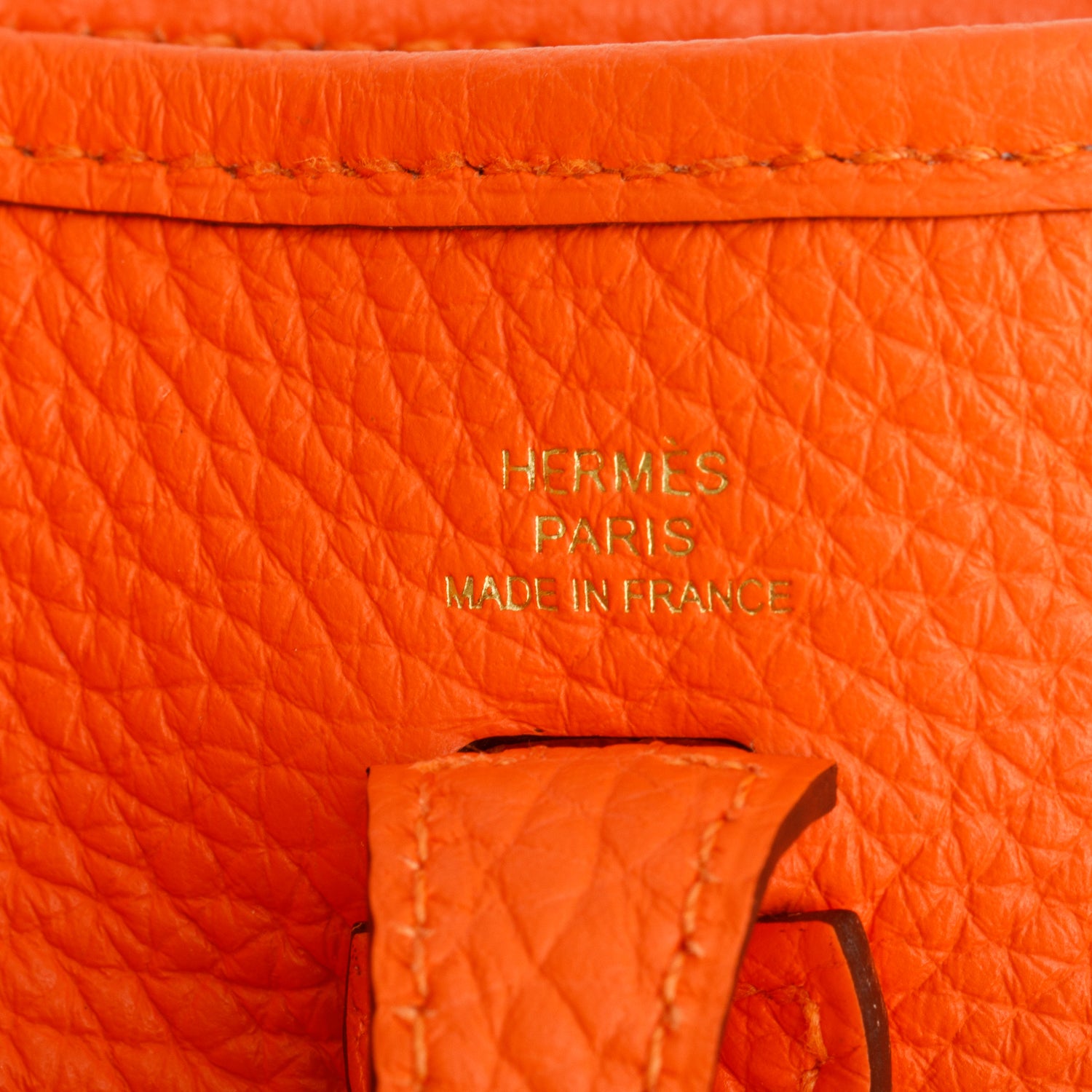 Hermes 2023 Orange Taurillon Clemence Amazone Evelyne TPM 16 w/ Box & Receipt