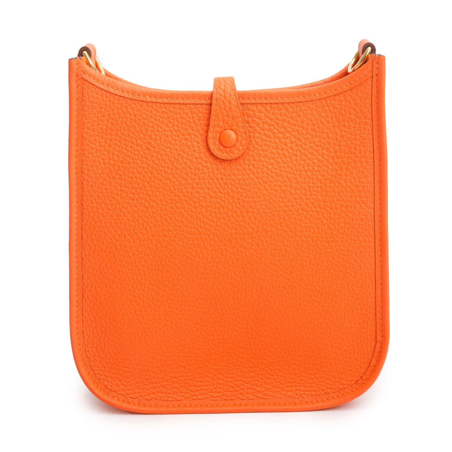 Hermes 2023 Orange Taurillon Clemence Amazone Evelyne TPM 16 w/ Box & Receipt