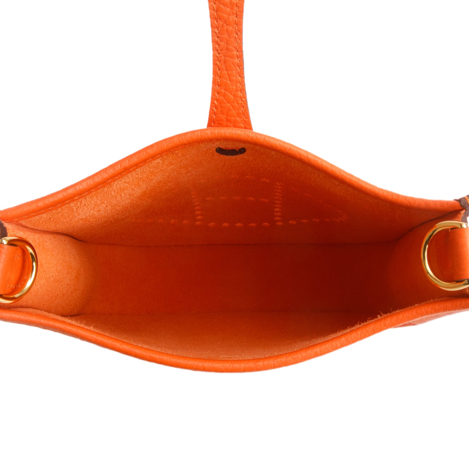 Hermes 2023 Orange Taurillon Clemence Amazone Evelyne TPM 16 w/ Box & Receipt