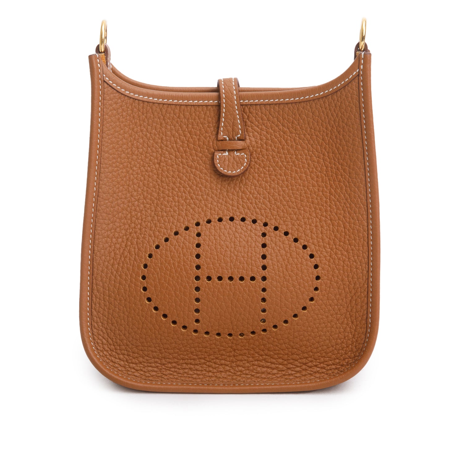 Hermes 2024 Gold Taurillon Clemence Amazone Evelyne TPM 16