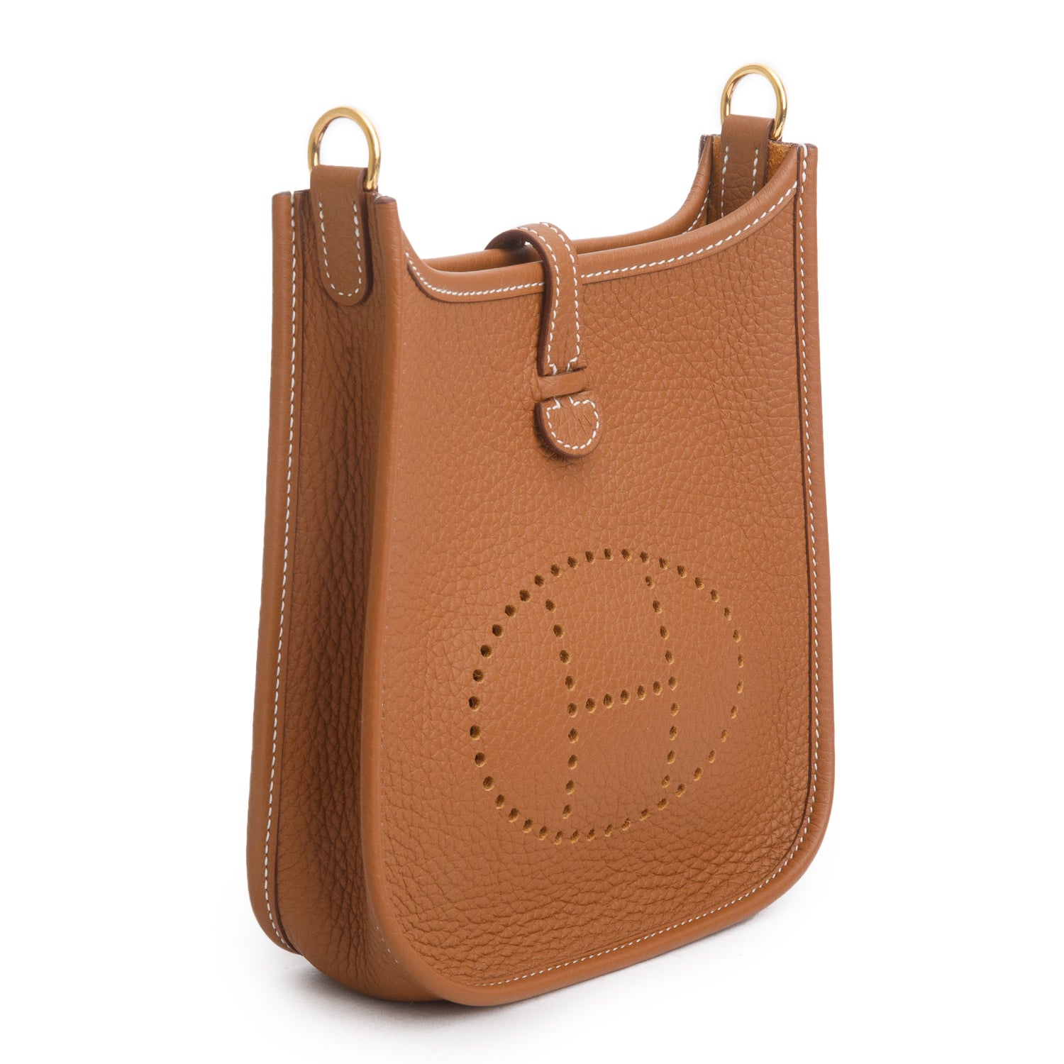 Hermes 2024 Gold Taurillon Clemence Amazone Evelyne TPM 16