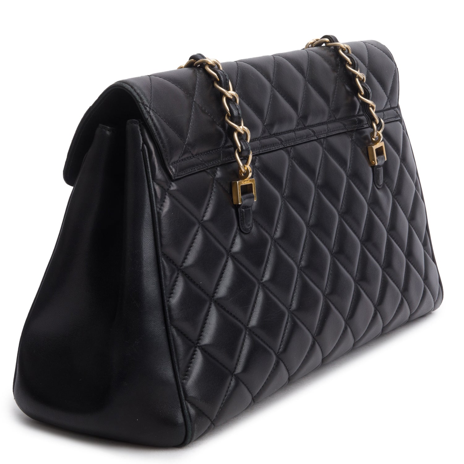 Chanel Black Lambskin Quilted Misia Camera Case Flap Bag