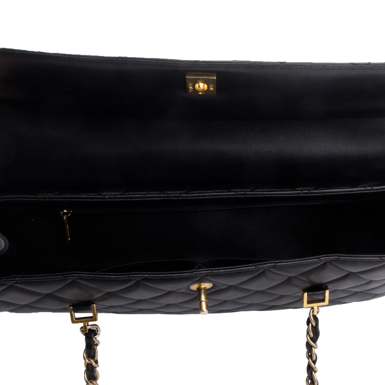 Chanel Black Lambskin Quilted Misia Camera Case Flap Bag
