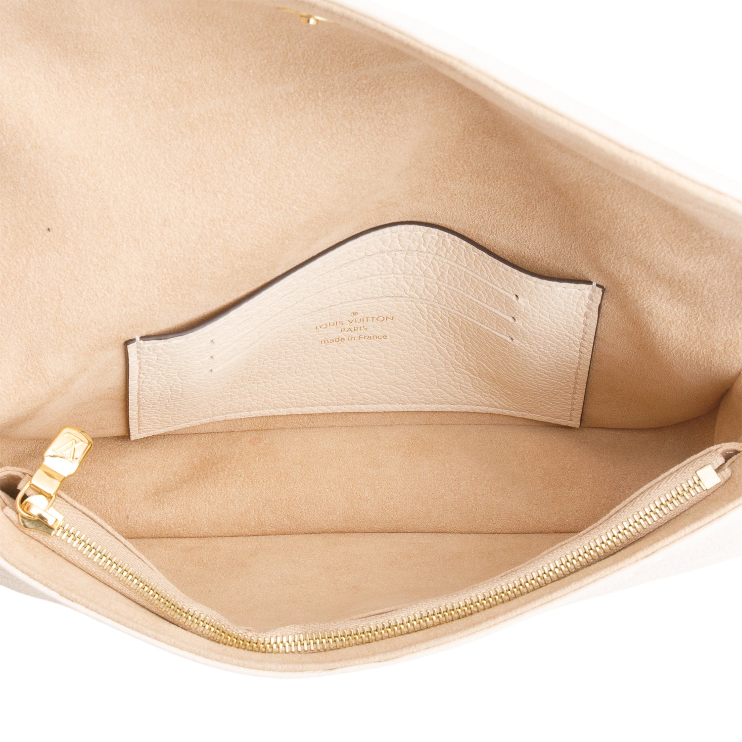 Louis Vuitton Cream Monogram Empreinte Ivy Wallet on Chain w/ Box & Straps