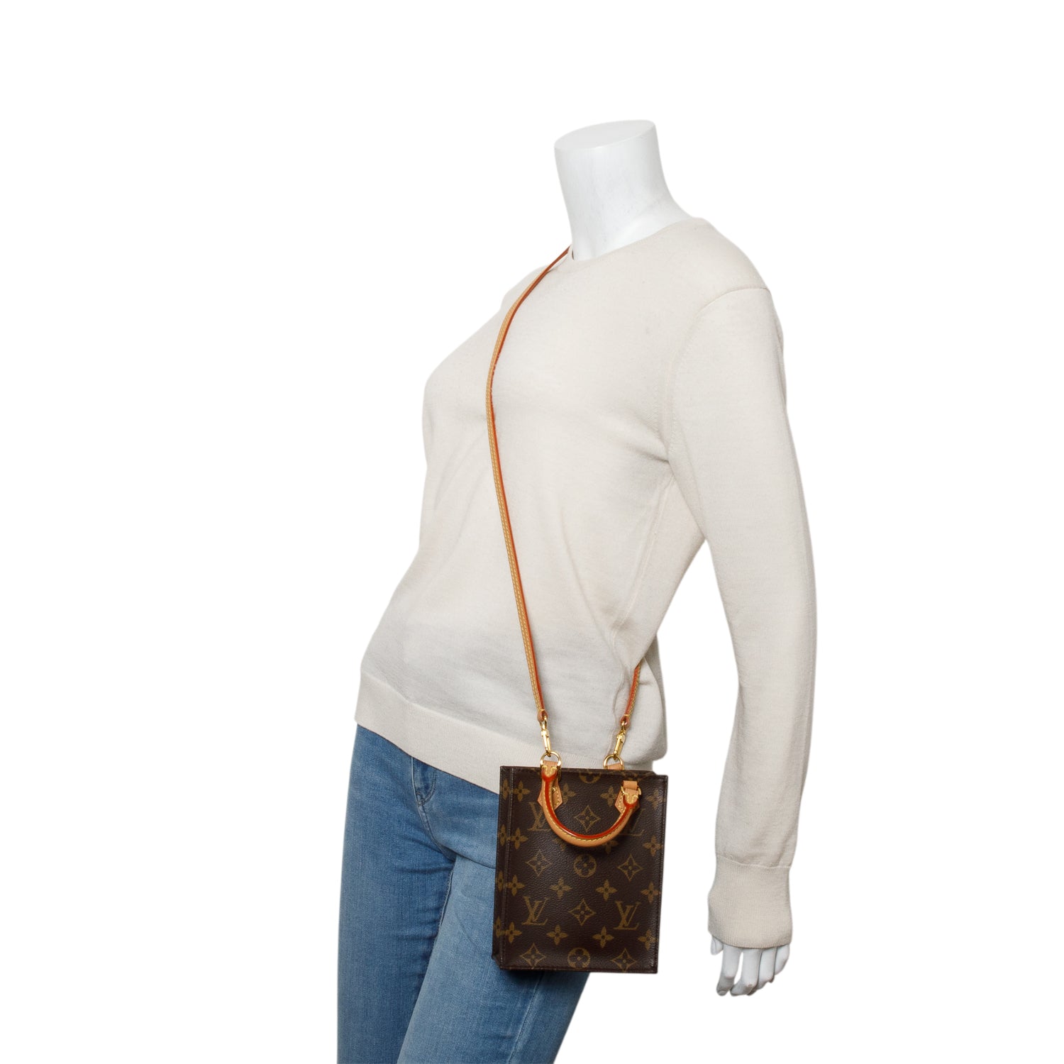 Louis Vuitton 2021 Monogram Petit Sac Plat w/ Strap