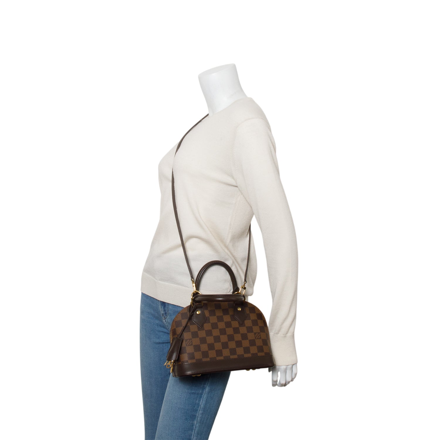 Louis Vuitton 2020 Damier Ebene Alma BB w/ Strap