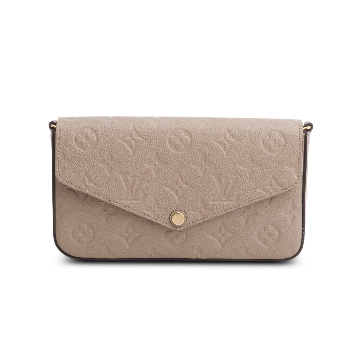 Louis Vuitton Turtledove Monogram Empreinte Leather Felicie Pochette w/ Inserts