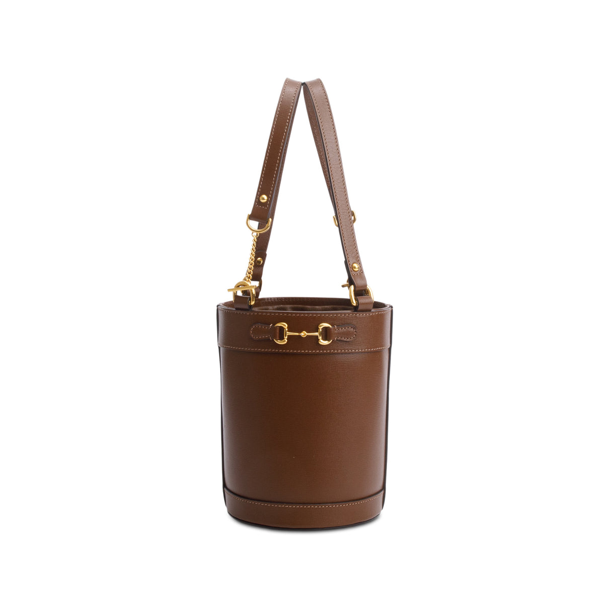 Gucci Brown Azalea Sakai Calfskin Leather Small Horsebit 1955