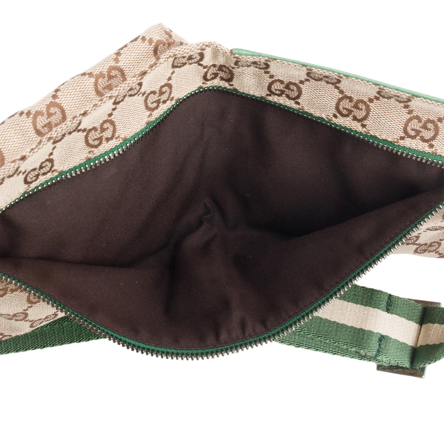 Gucci Green Monogram Web Belt Bag