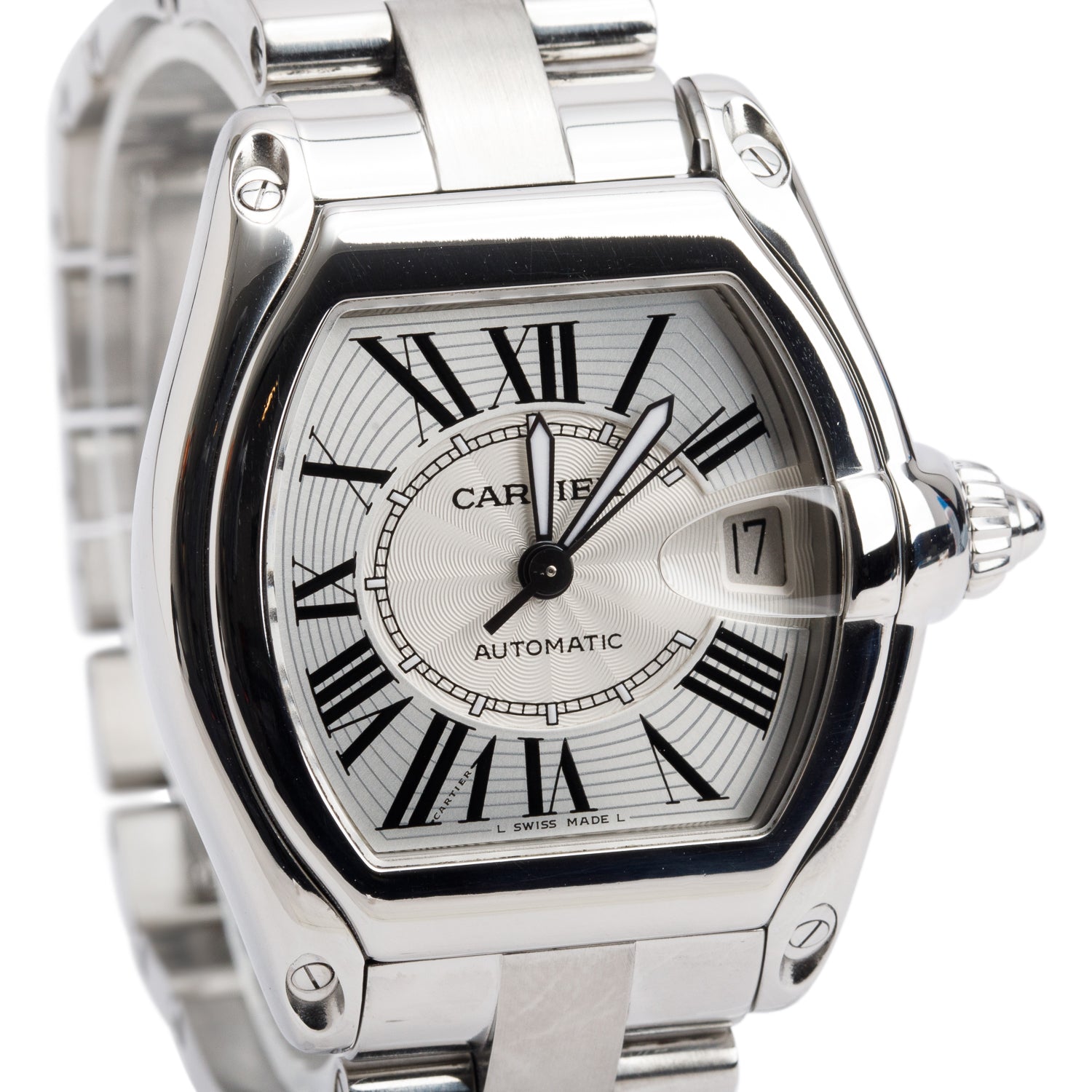 Cartier Stainless Steel Roadster Automatic Watch 2510