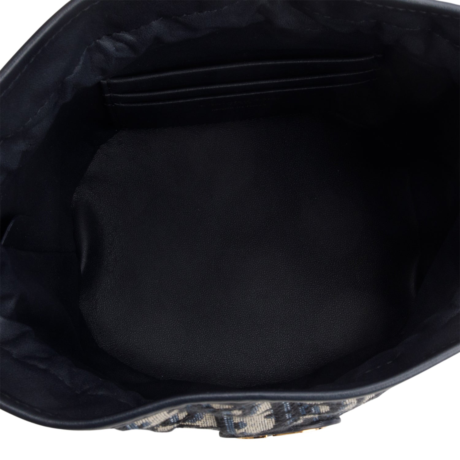 Christian Dior 2024 Blue Oblique 30 Montaigne Mini Bucket Bag w/ Strap