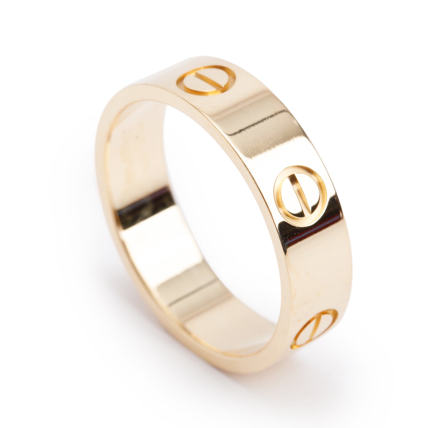 Cartier 2024 18k Yellow Gold 5.5 MM Love Ring, Classic Model, Size 58 8.25 w/ Box & Certificate