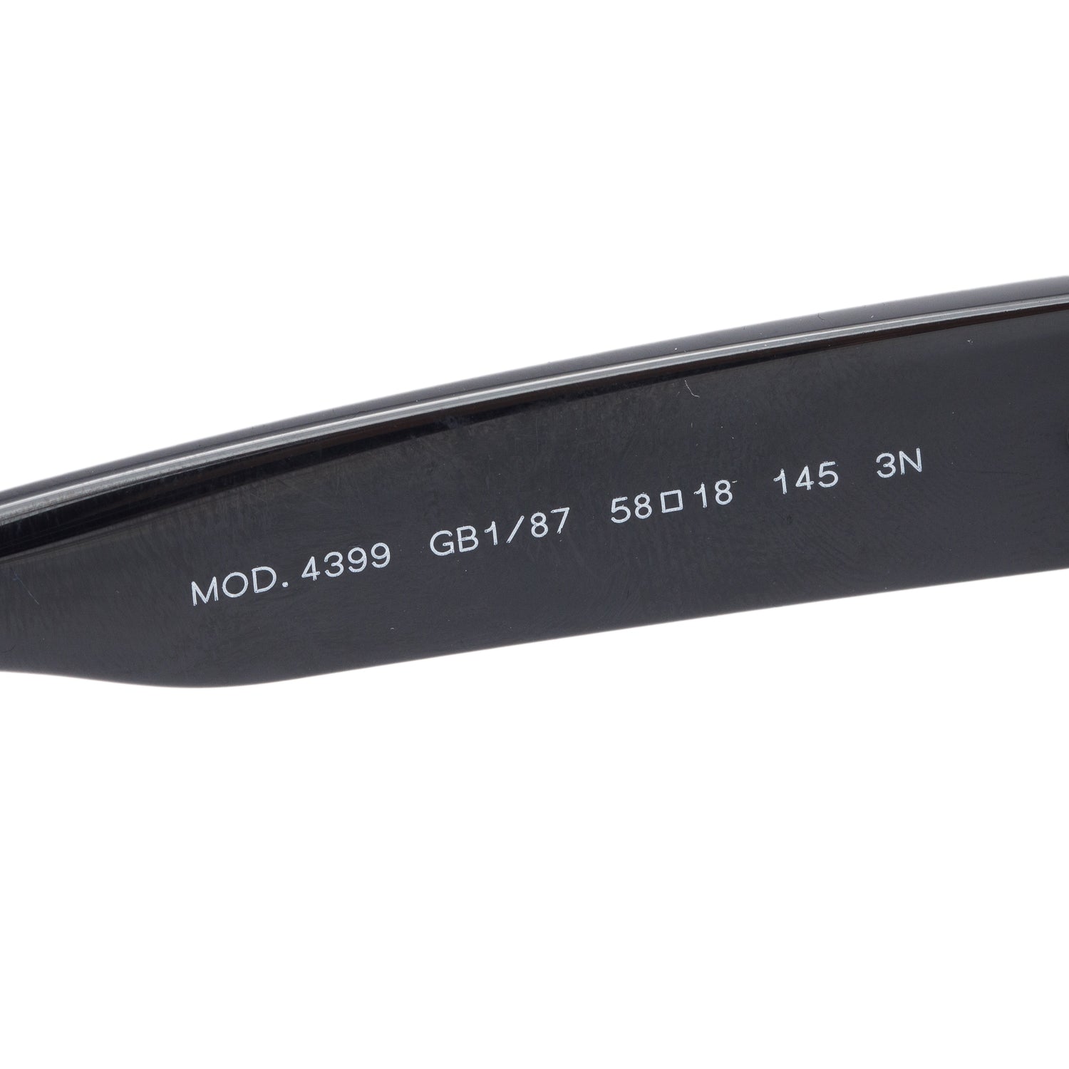 Versace 4399 Black Acetate Rectangle Sunglasses w/ Box & Case