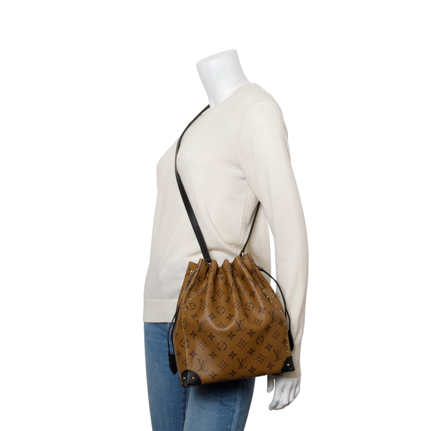 Louis Vuitton Monogram Reverse Noe Trunk PM w/ Straps
