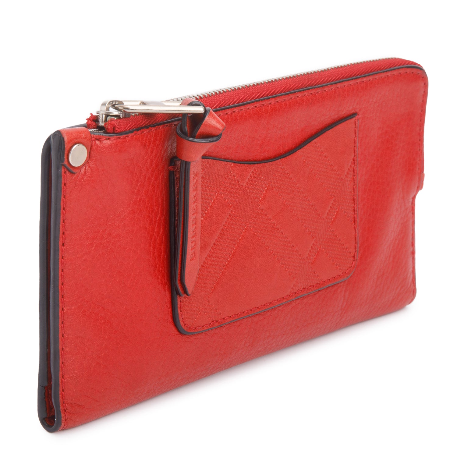 Burberry Red Leather Continental Wallet