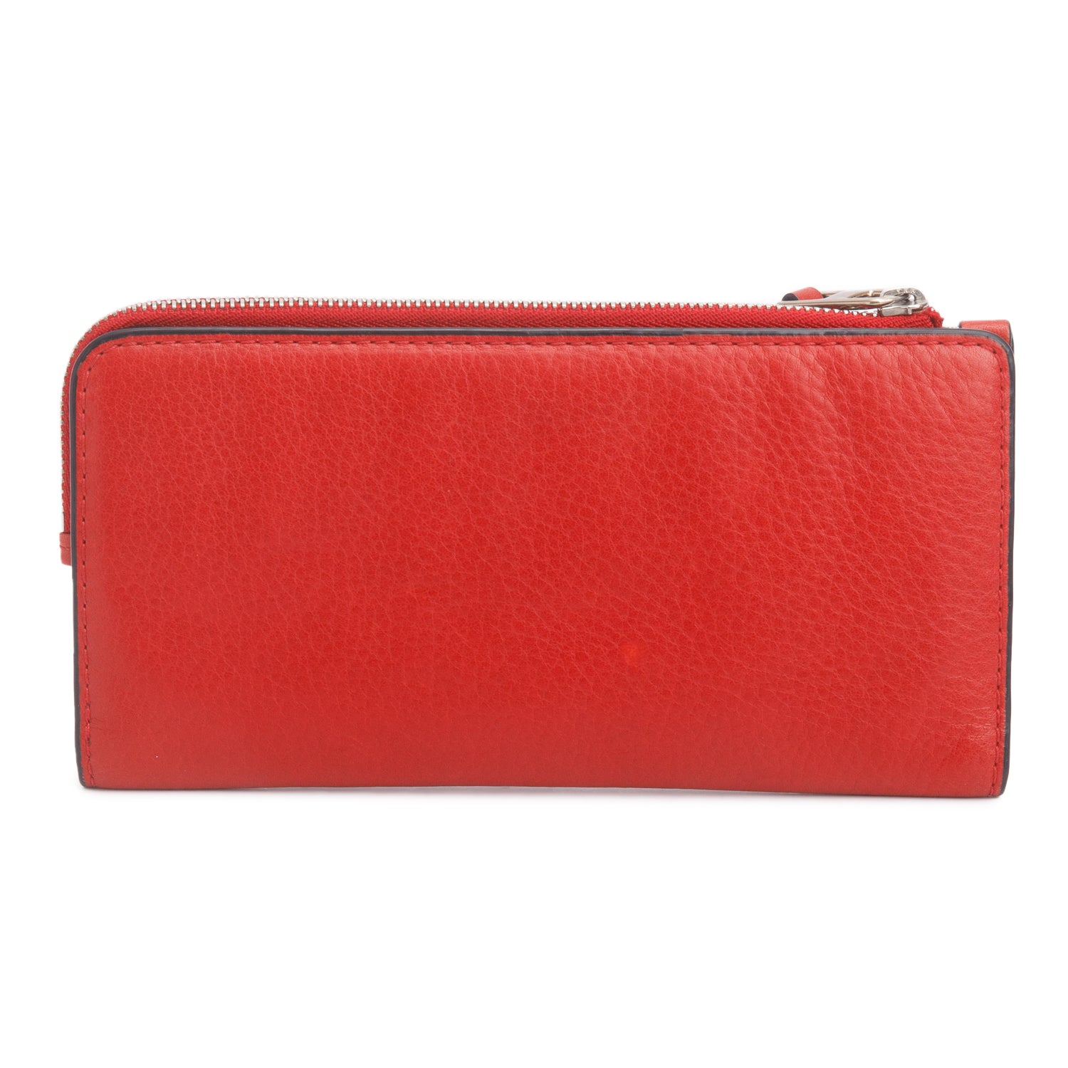 Burberry Red Leather Continental Wallet