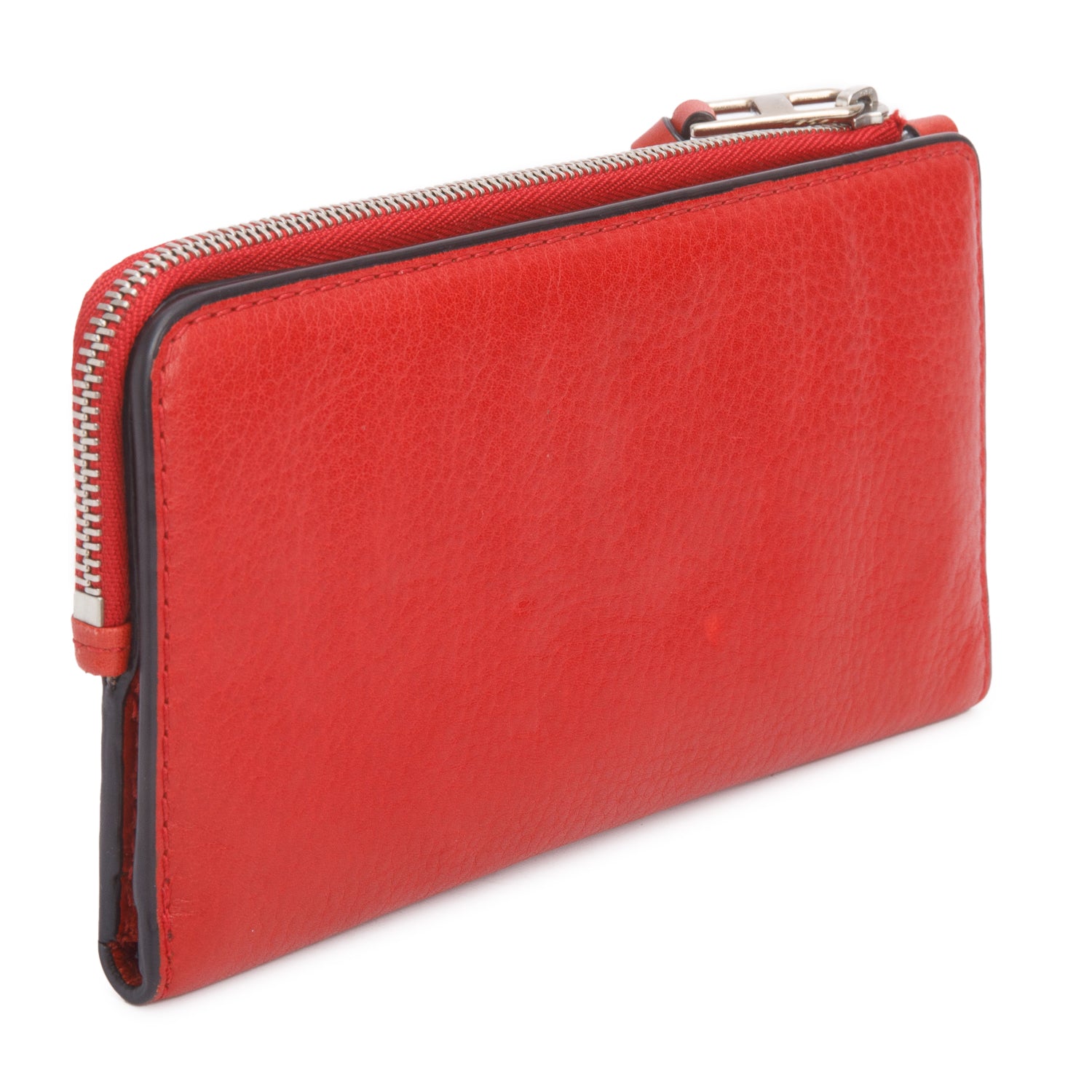 Burberry Red Leather Continental Wallet