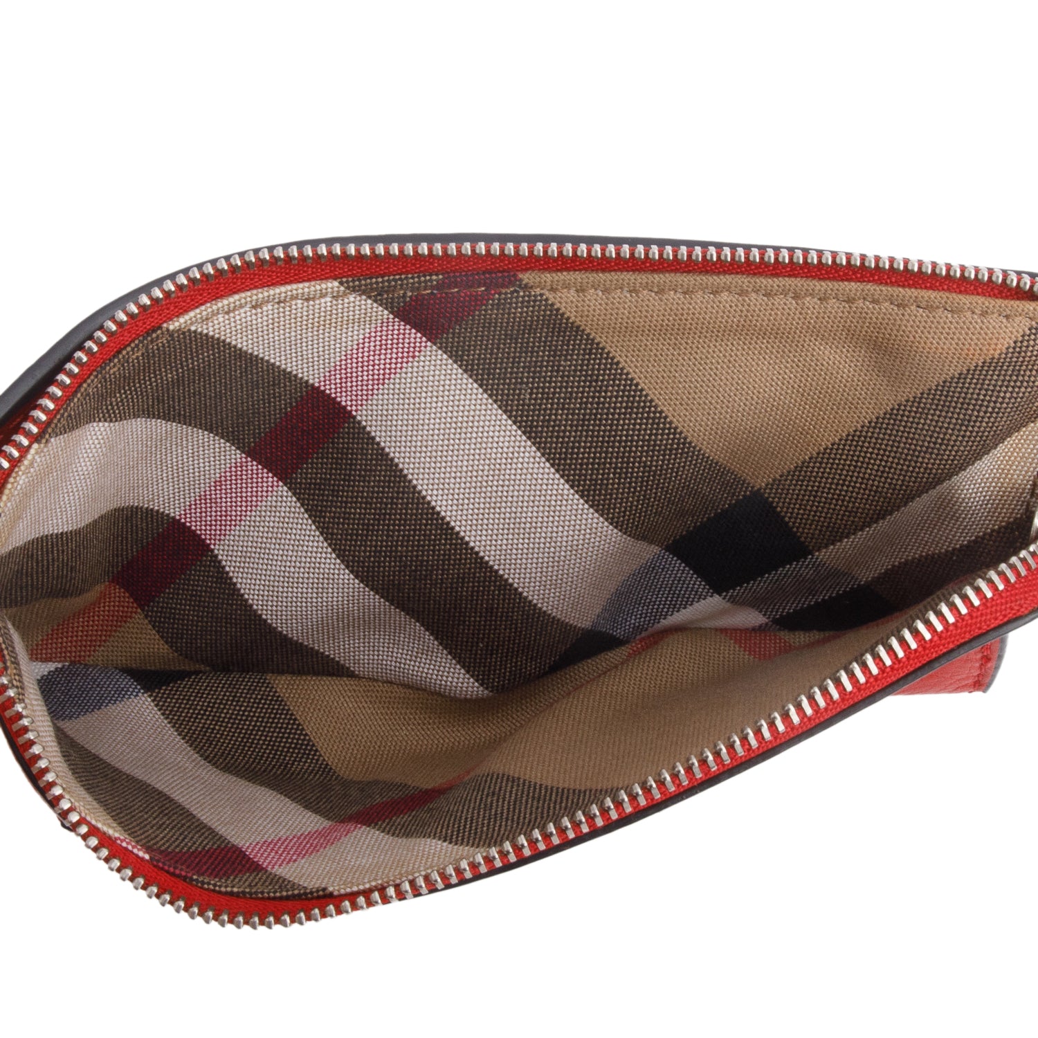Burberry Red Leather Continental Wallet