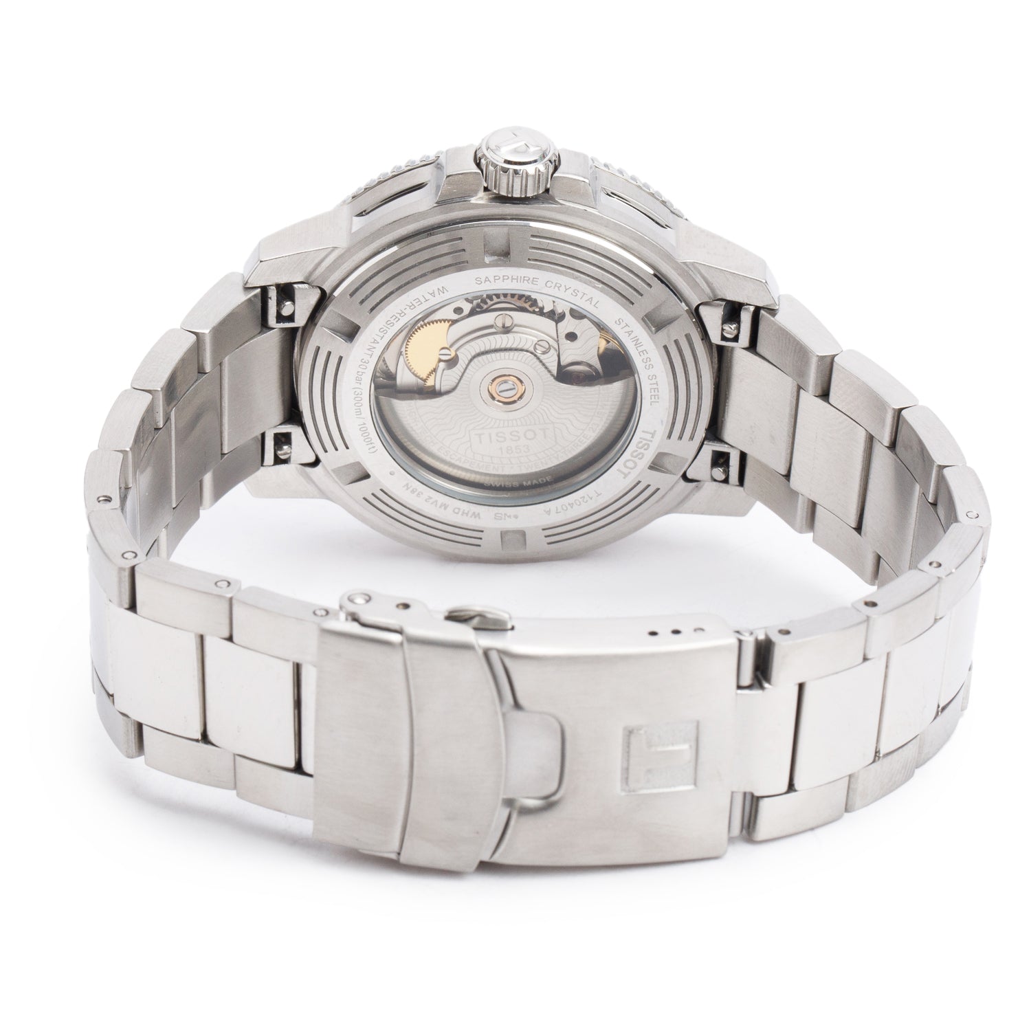 Tissot Stainless Steel Seastar 1000 Powermatic 80 43 MM Automatic Watch Grey Dial w/ Box & Papers